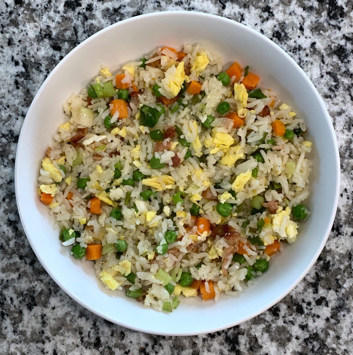 Fried+rice+prepared+at+home.
