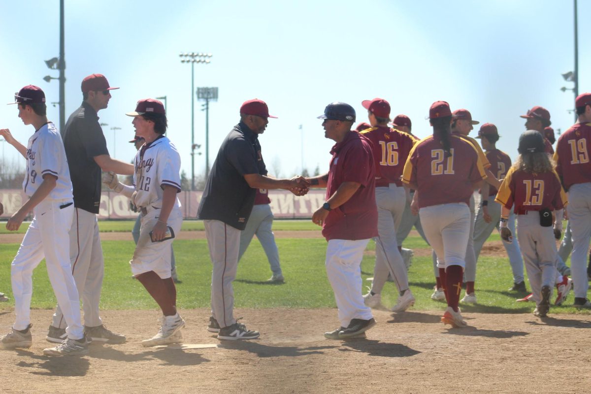 JV baseball team practices sportsmanship