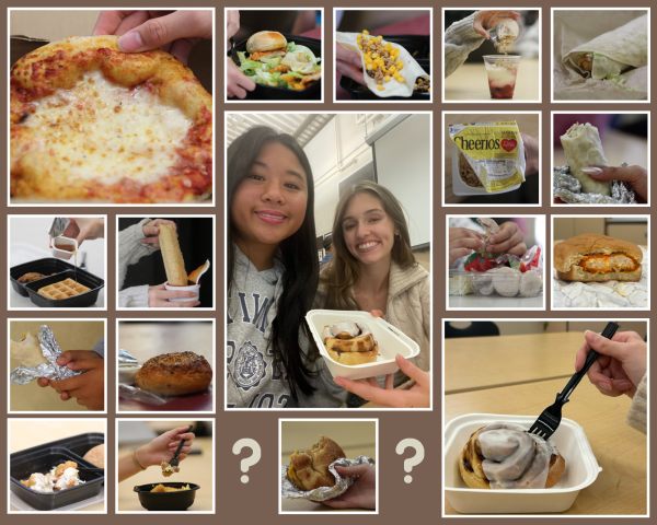 Throughout the week, Amelia Chu and Kiera Gregory try two breakfast and lunch options provided in the cafeteria to find the best meal. Photos by Chu and Gregory. 
