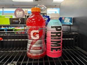 Prime and Gatorade at a gas station. Photo by Jacob Casetta.